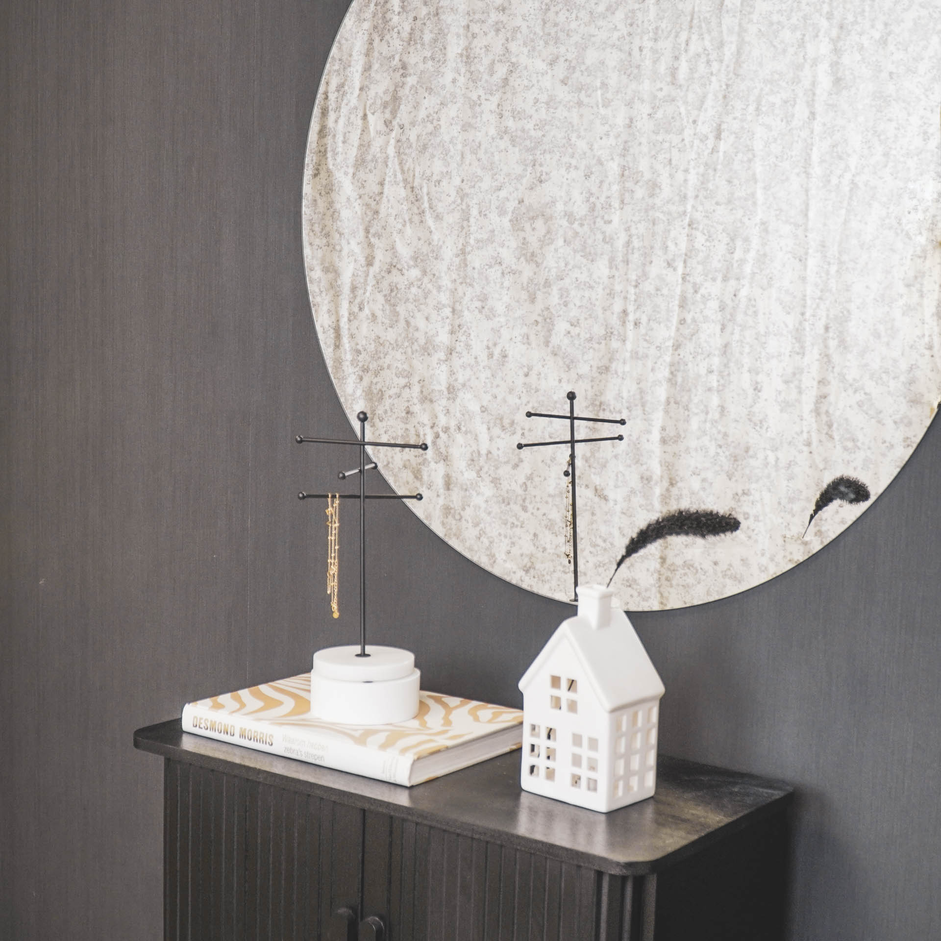 Housevitamin Housevitamin Ronde Spiegel - Rookglas - 80x1x80cm - Home & Garden > Decor > Mirrors