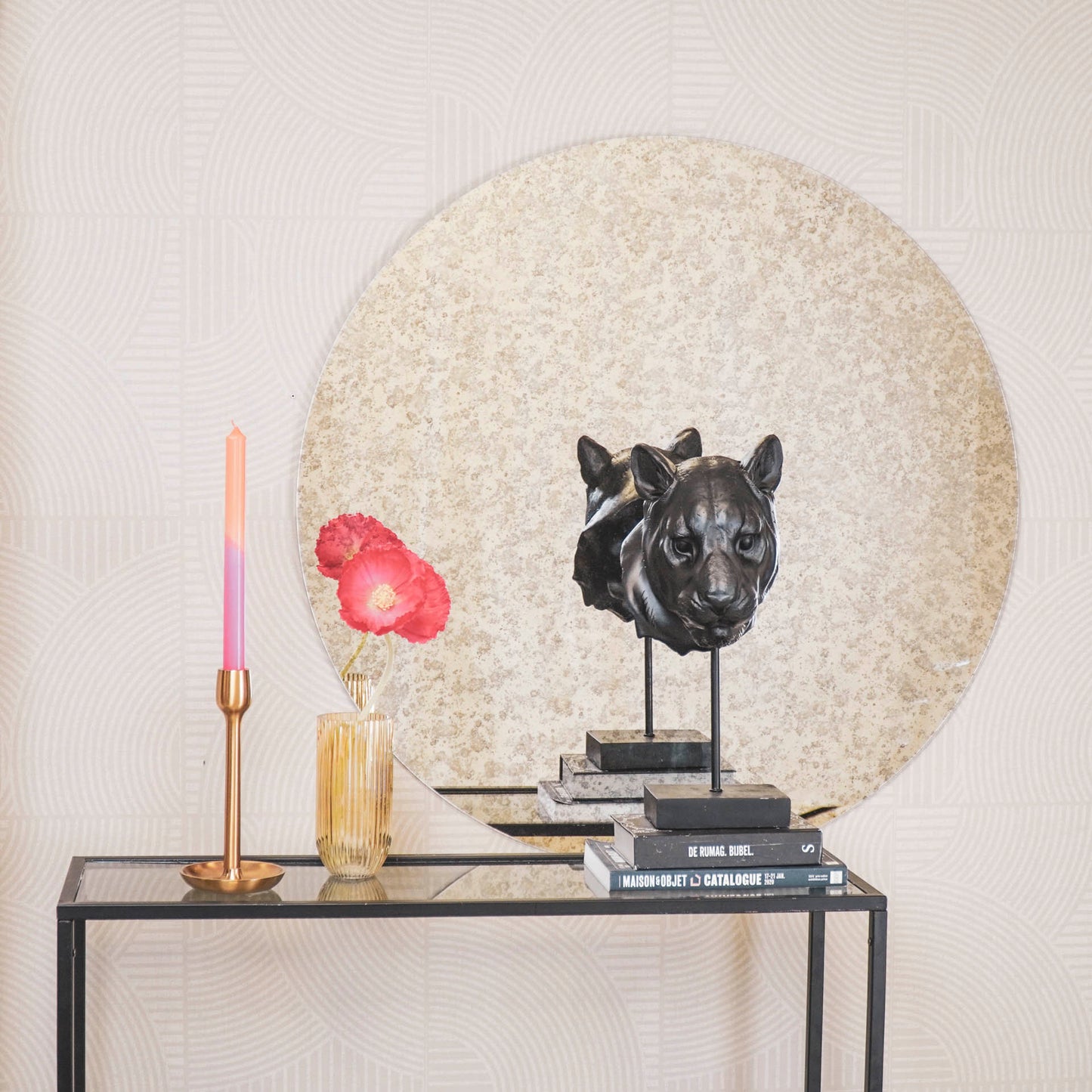 Housevitamin Spiegel - Rond - Rookglas - 80x1x80cm - Home & Garden > Decor > Mirrors