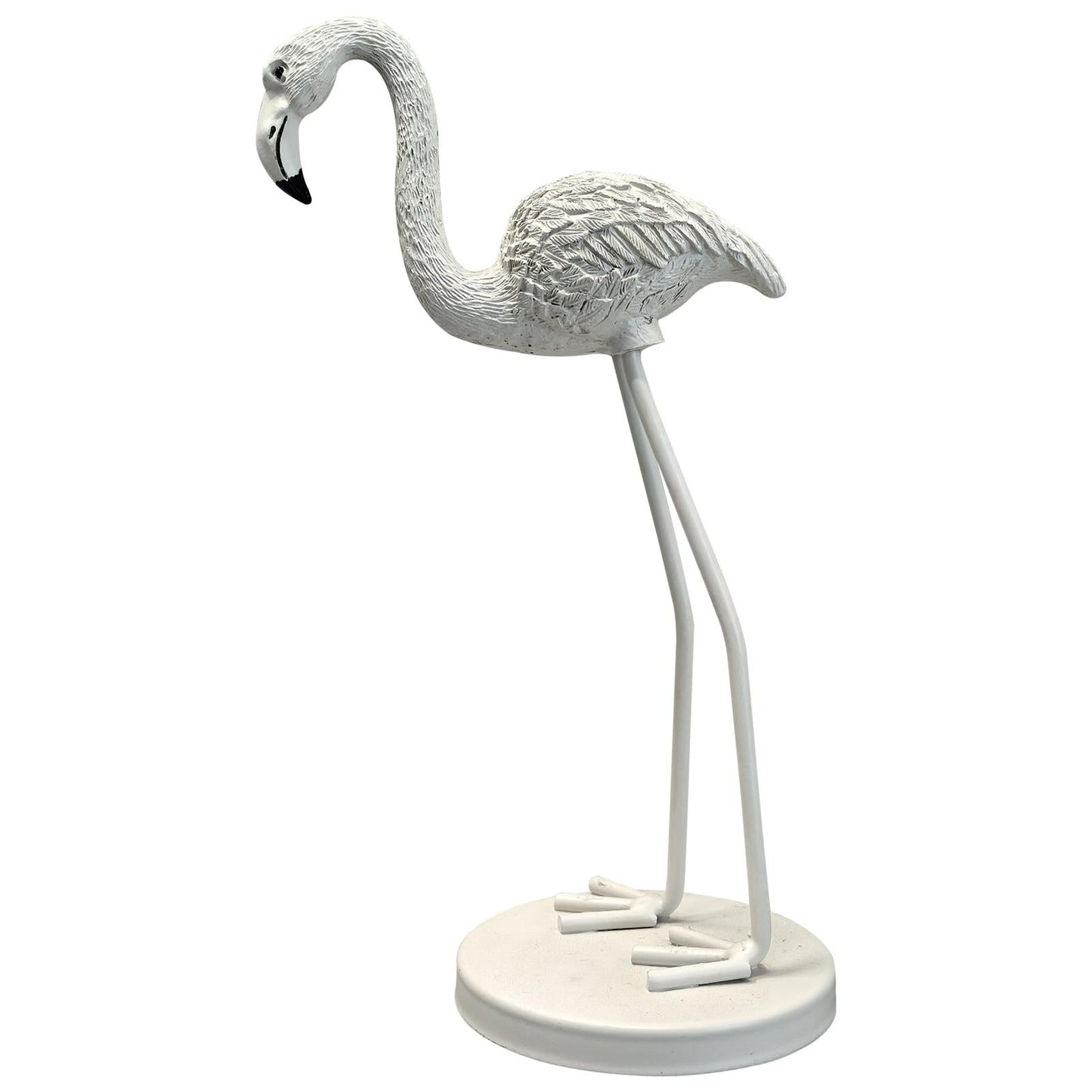 Housevitamin Ornament - Flamingo - Metaal - Zand - 9x7,5x19,5cm - Home & Garden > Decor
