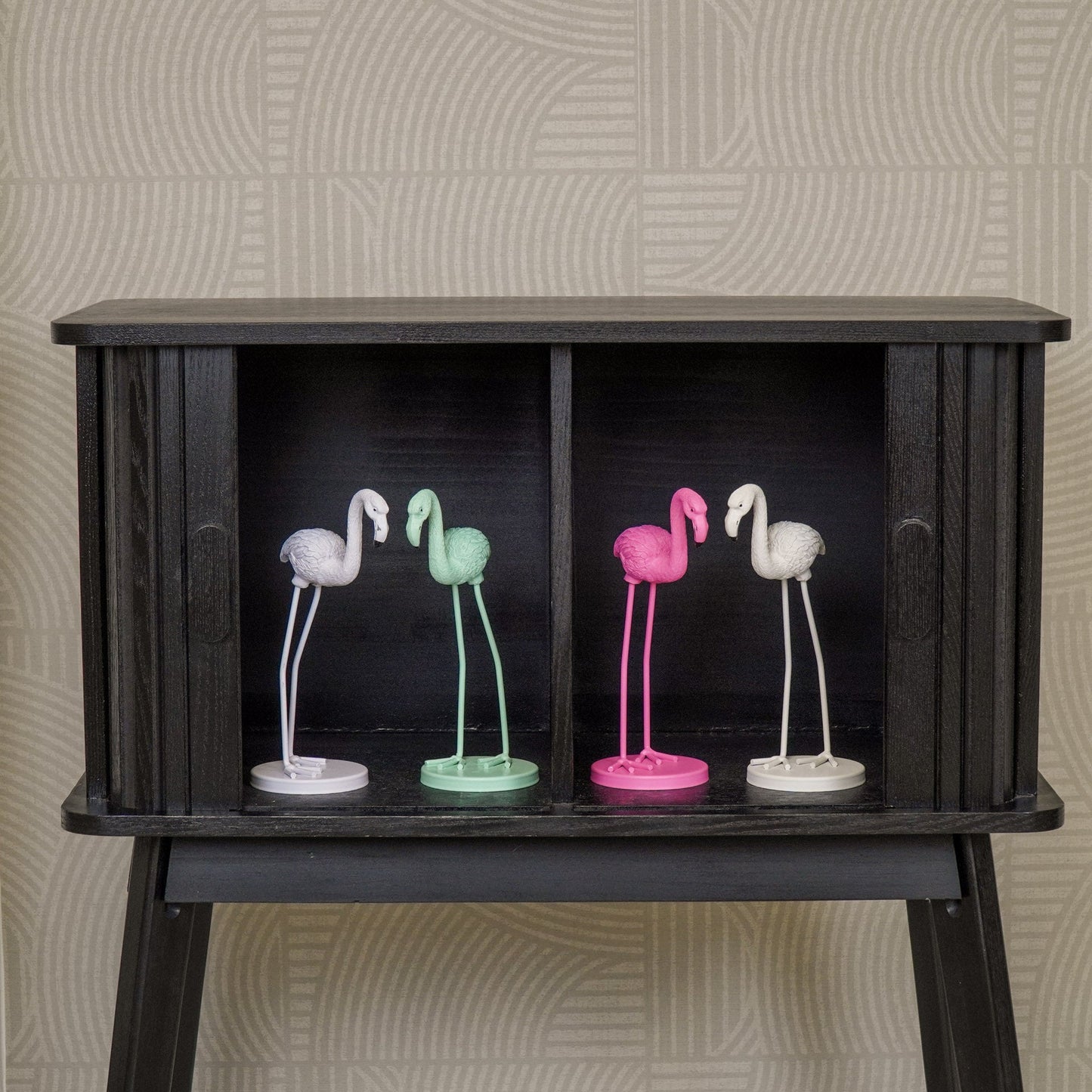 Housevitamin Ornament - Flamingo - Metaal - Lila - 9x7,5x19,5cm - Home & Garden > Decor