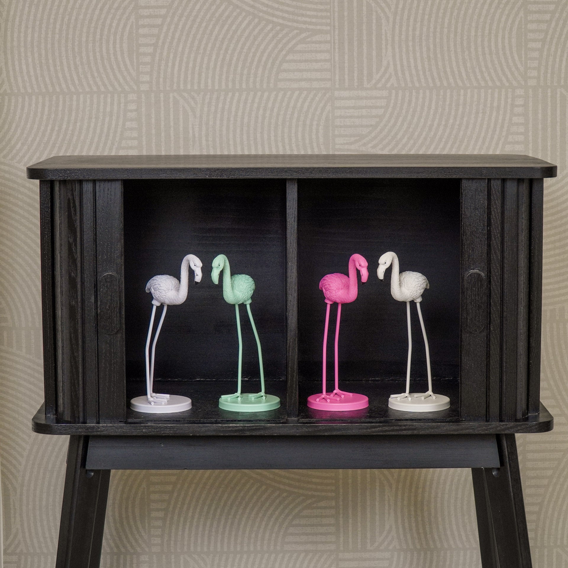 Housevitamin Ornament - Flamingo - Metaal - Lila - 9x7,5x19,5cm - Home & Garden > Decor