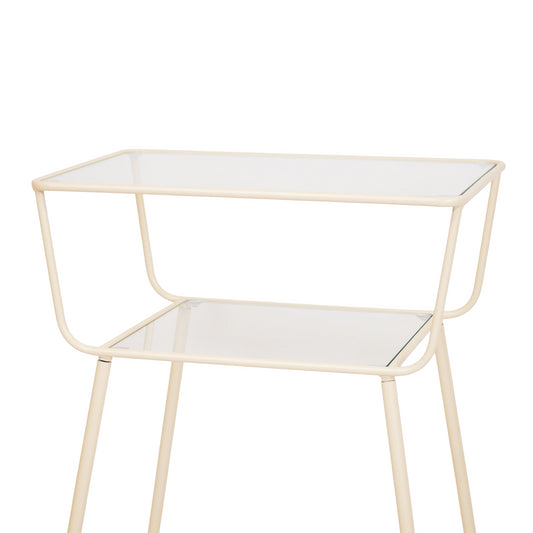 Housevitamin Bijzettafel / Nachtkastje - Zand - 50x35x60cm - Furniture > Tables