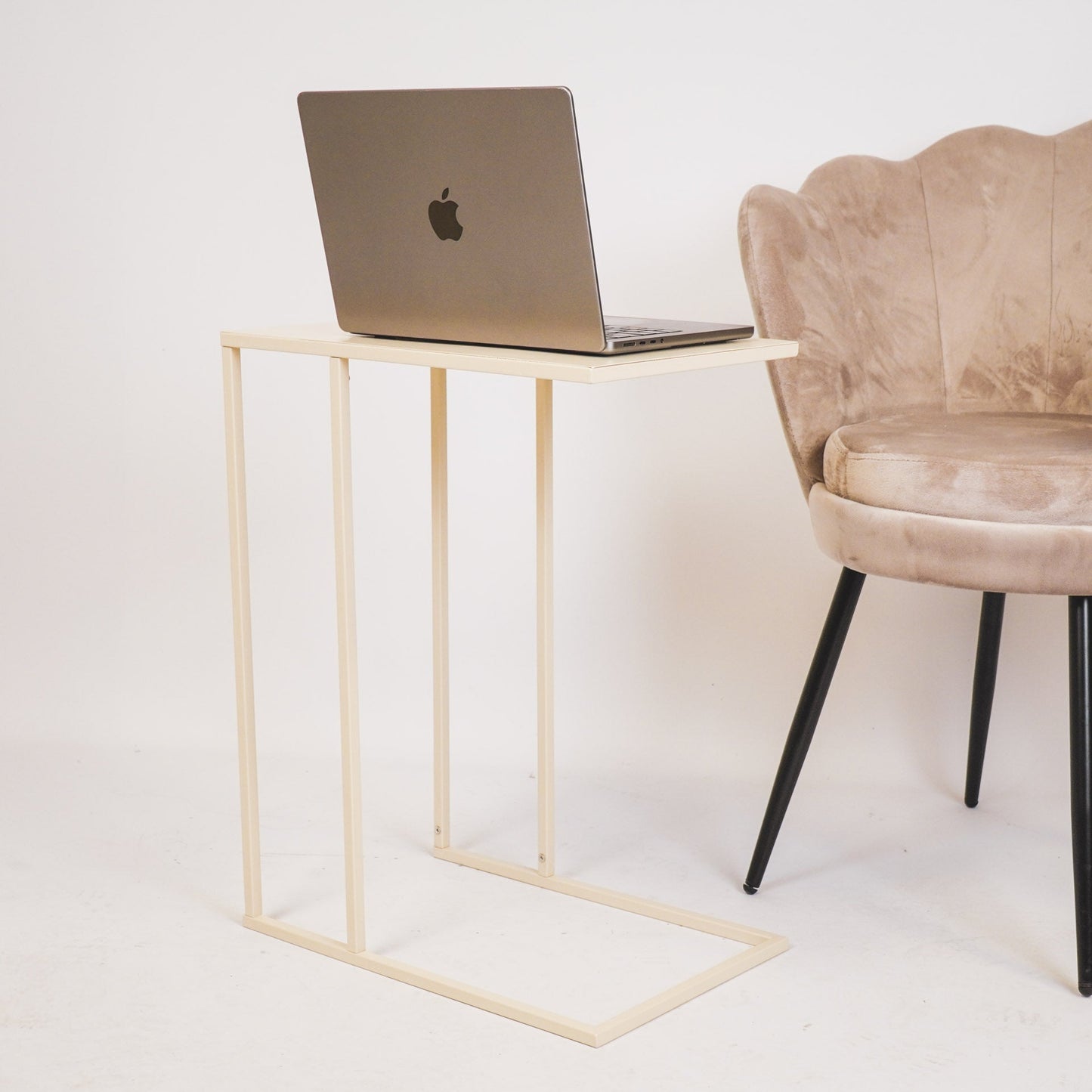 Housevitamin Bijzettafel - Metaal - Zand - 45x30x60cm - Furniture > Tables