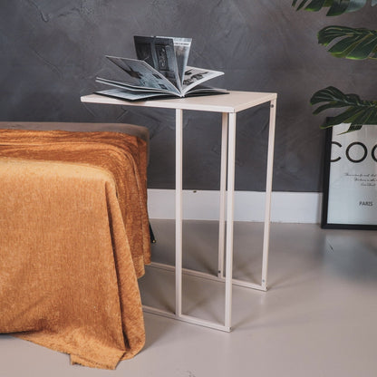 Housevitamin Bijzettafel - Metaal - Zand - 45x30x60cm - Furniture > Tables