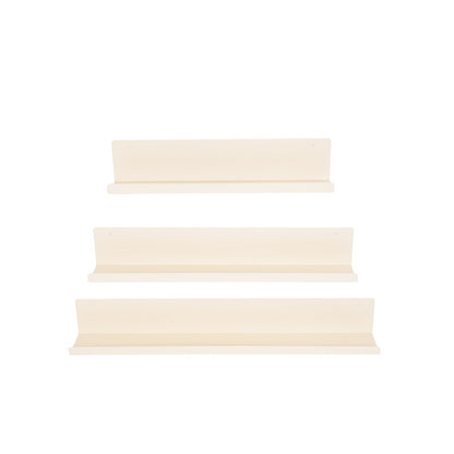 Housevitamin Wandplank - Metaal - Beige - Set van 3 - 40/50/60cm - Home & Garden > Decor