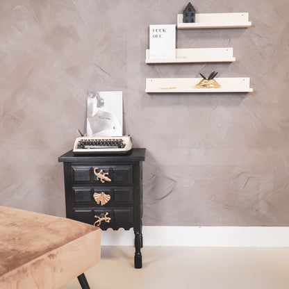 Housevitamin Wandplank - Metaal - Beige - Set van 3 - 40/50/60cm - Home & Garden > Decor