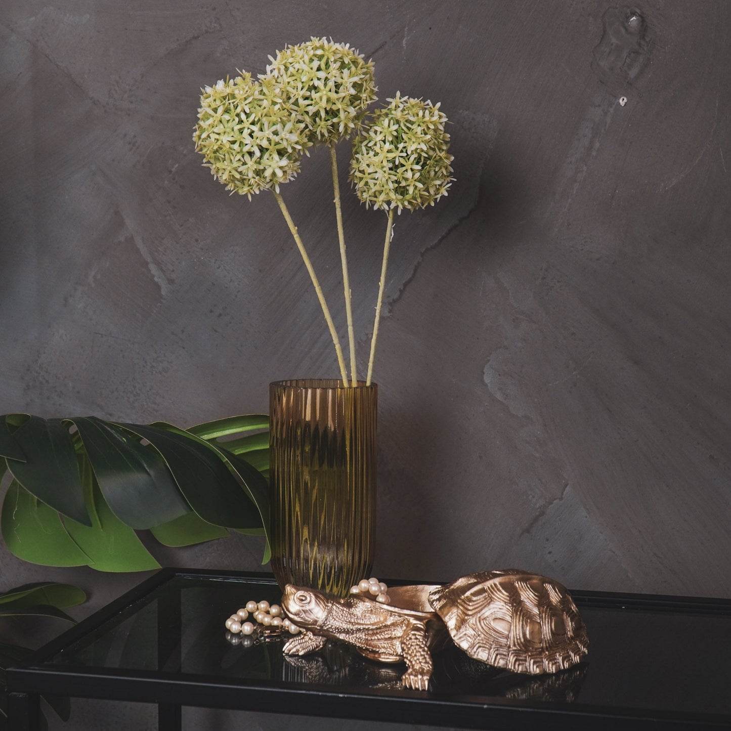 Housevitamin Schildpaddoos - Polyresin - Goud - 15,5x13,5x7,5cm - Home & Garden > Decor