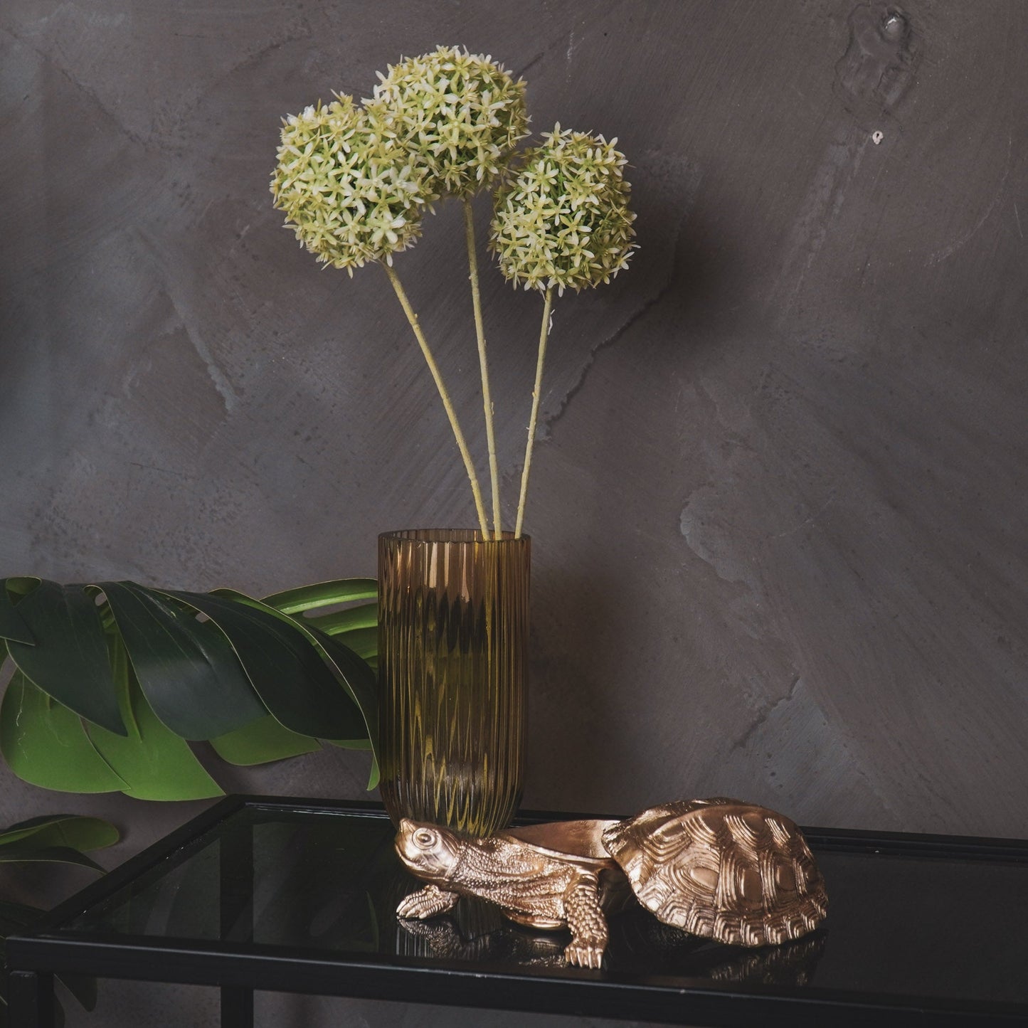 Housevitamin Schildpaddoos - Polyresin - Goud - 15,5x13,5x7,5cm - Home & Garden > Decor