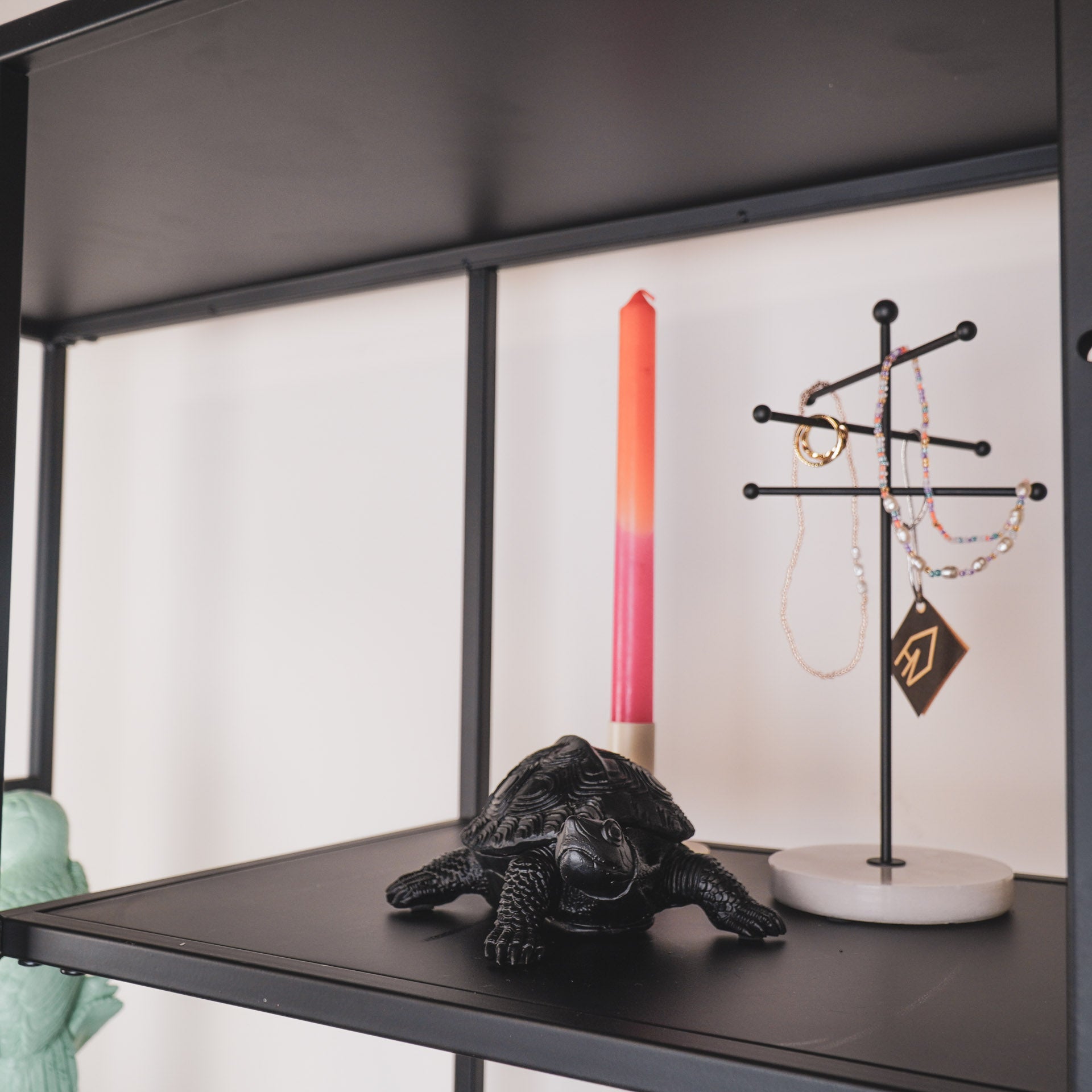 Housevitamin Schildpad Box - Polyresin - Zwart - 15,5x13,5x7,5cm - Home & Garden > Decor