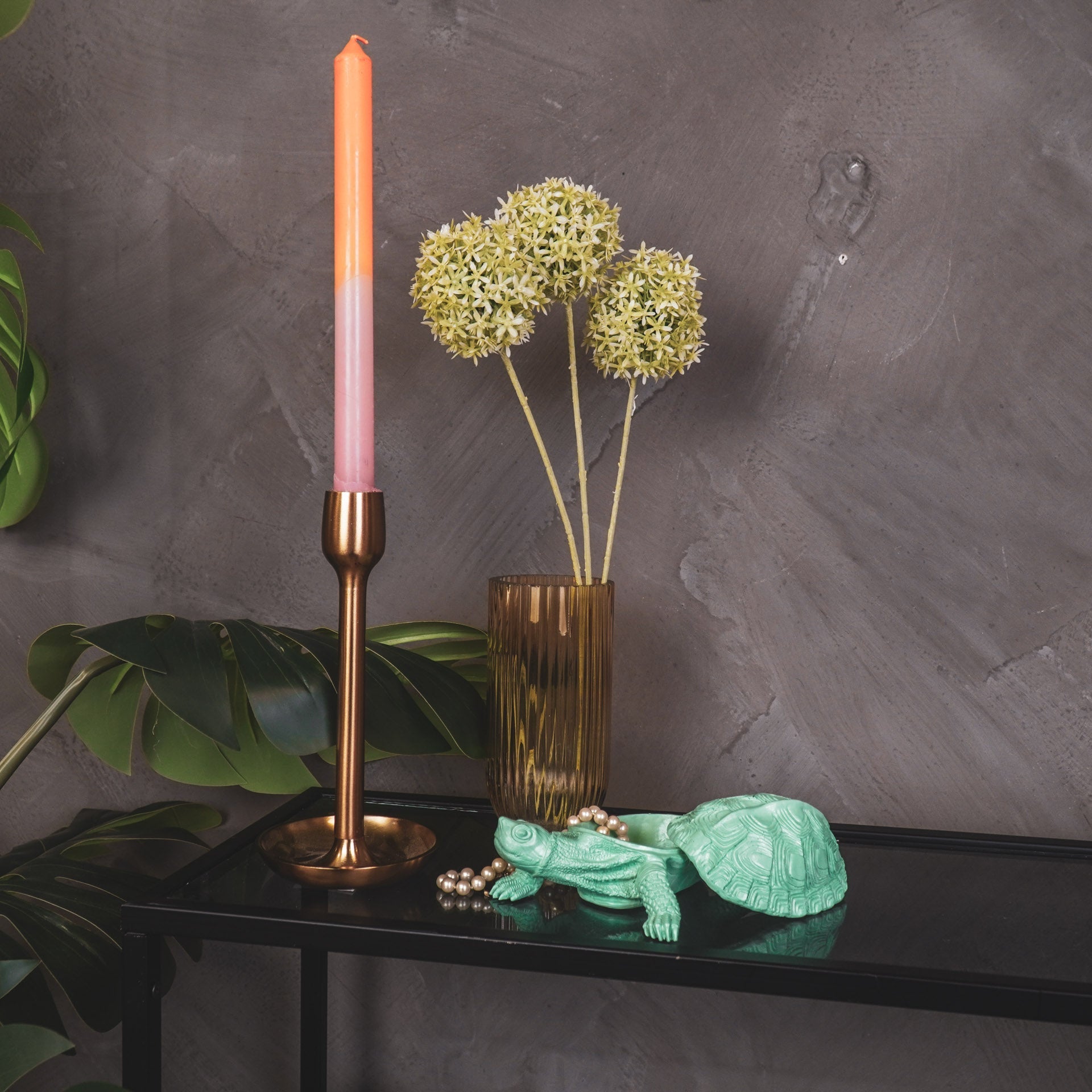 Housevitamin Schildpaddoos - Polyresin - Mintgroen - 15,5x13,5x7,5cm - Home & Garden > Decor