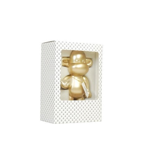 Ornament - Hang loose Aap Beeld 'The Legend' - Polyresin - Goud - 20,5x13,5x35cm Housevitamin Shop