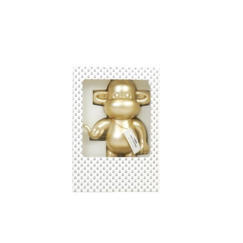 Ornament - Hang loose Aap Beeld 'The Legend' - Polyresin - Goud - 20,5x13,5x35cm Housevitamin Shop