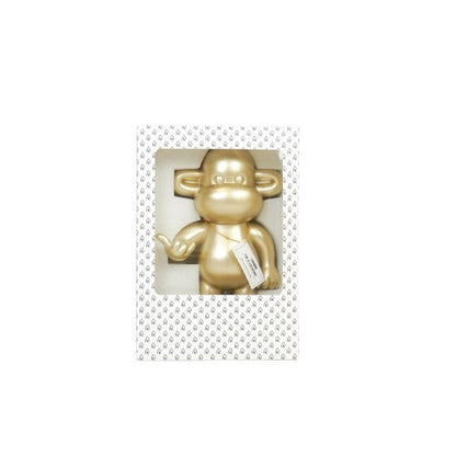 Ornament - Hang loose Aap Beeld 'The Legend' - Polyresin - Goud - 20,5x13,5x35cm Housevitamin Shop