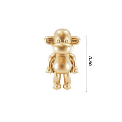 Ornament - Aap Beeld 'The Legend' - Goud - 20,5x13,5x35cm Housevitamin Shop