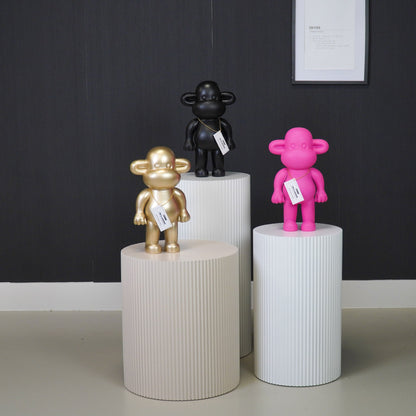 Ornament - Aap Beeld 'The Legend' - Polyresin - Zwart - 20,5x13,5x35cm Housevitamin Shop