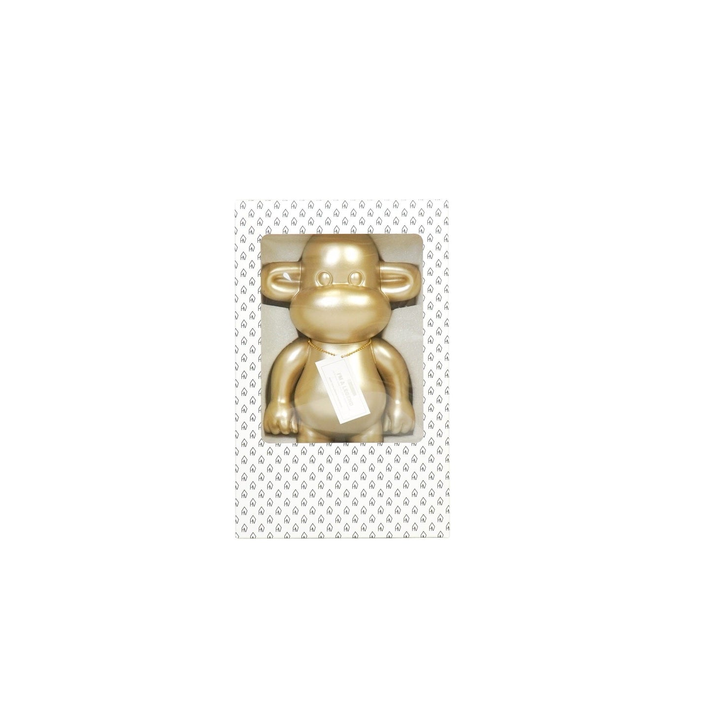 Ornament - Aap Beeld 'The Legend' - Polyresin - Goud - 33x21x50cm Housevitamin Shop