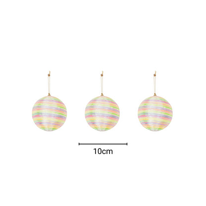 Kersthangers - Kerstballen - Schuim - Neonkleuren - S3 - 10cm Housevitamin