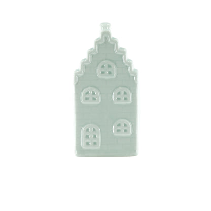Housevitamin Ornament- Spaarpot - Huis - Keramiek - Mintgroen - 7x7x13cm - Home & Garden > Decor