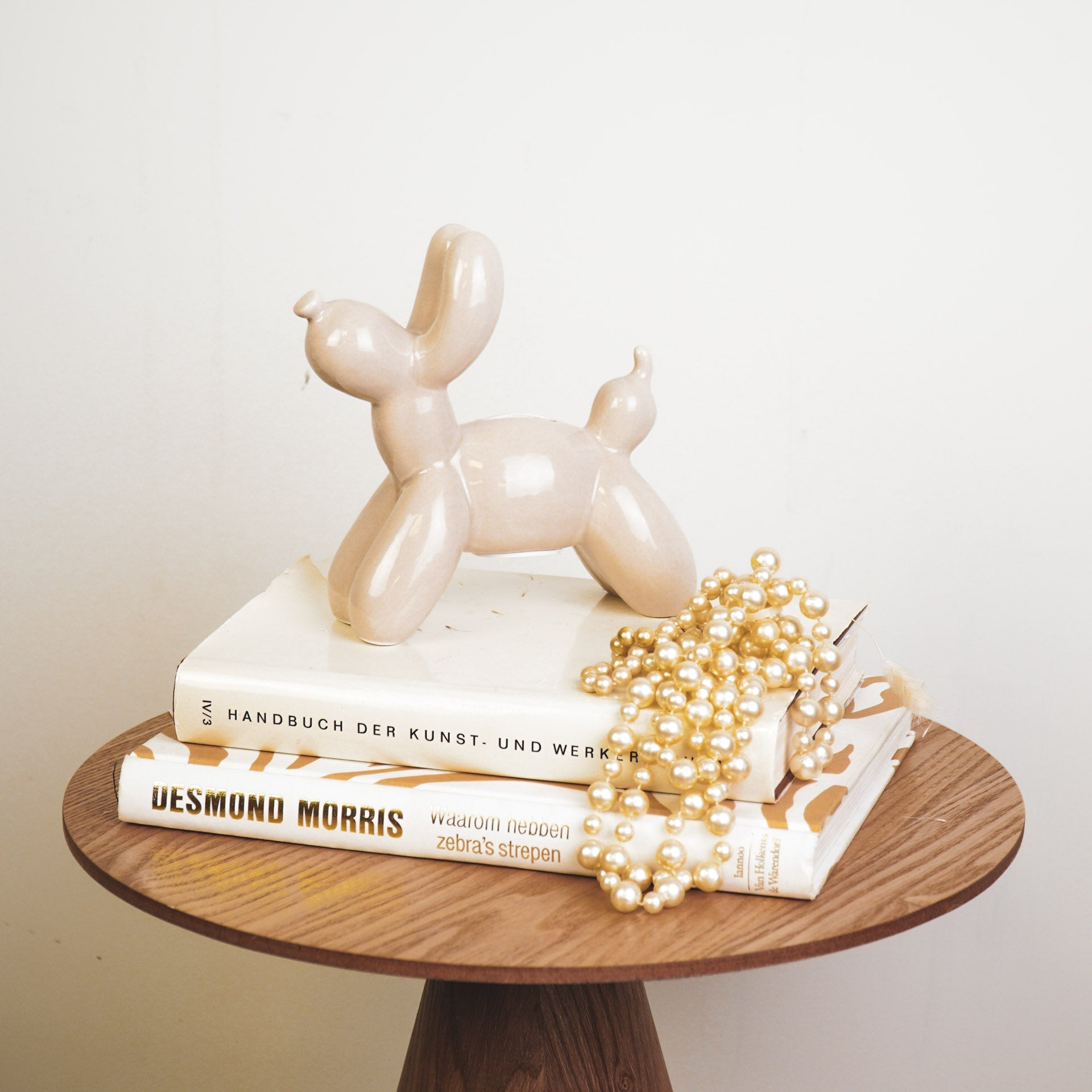 Housevitamin Ornament- Spaarpot Ballonhond- Keramiek- Zand- 17x7x17cm - Home & Garden > Decor