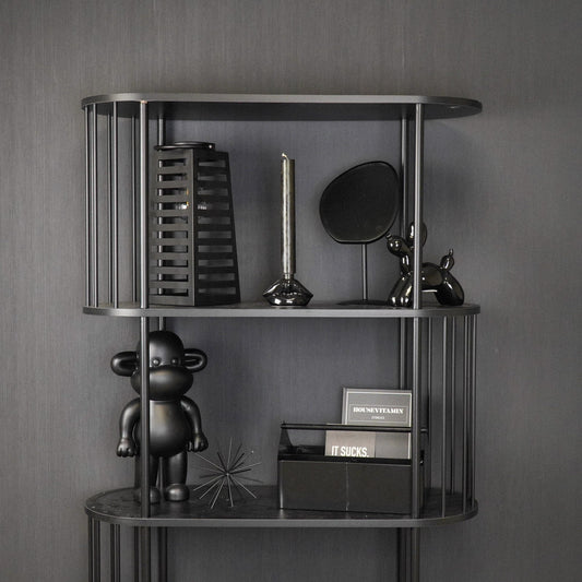 Lamp - Lantaarn - Op zonne-energie - Metaal - Zwart - 14x32,5cm Housevitamin