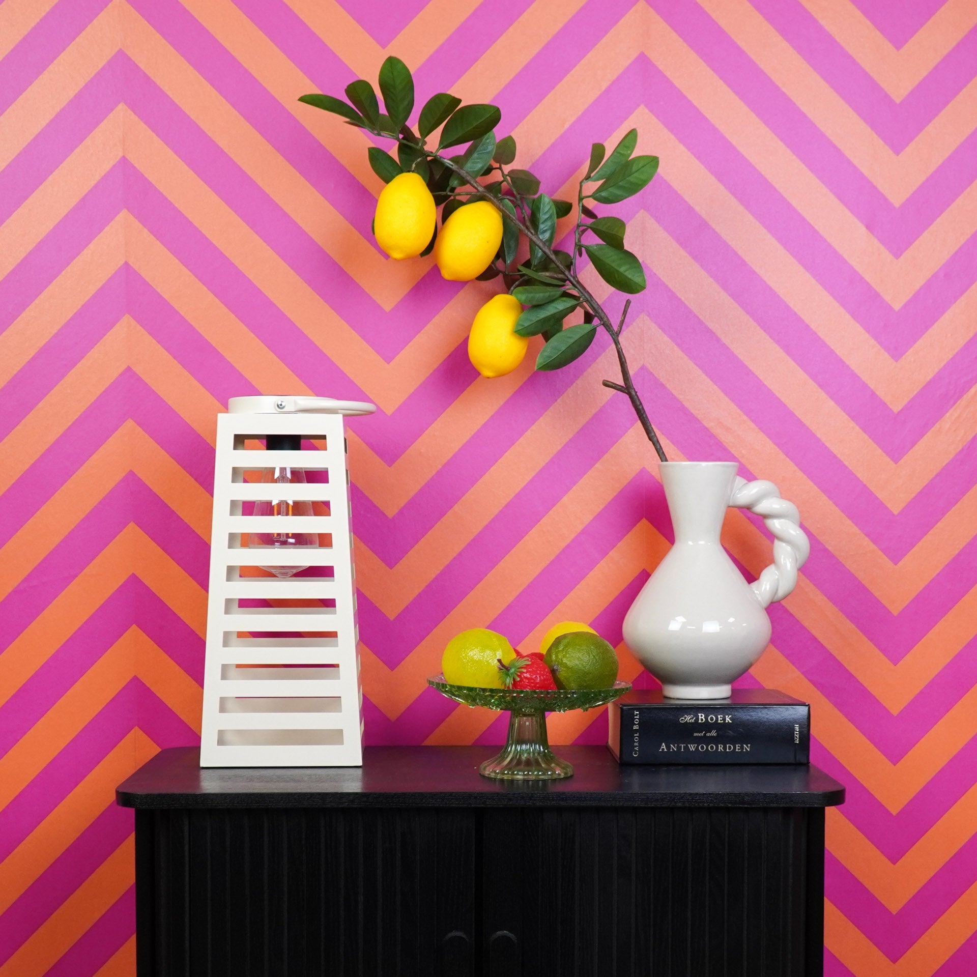 Lamp - Lantaarn - Zonne-energie - Metaal - Zandkleurig - 14x32,5cm Housevitamin