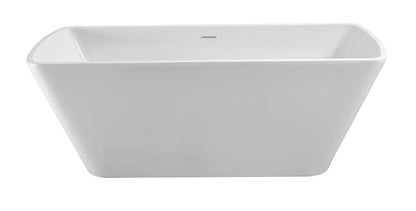 Wiesbaden Larx Vrijstaand Vierkant Acrylbad met Afvoer 170x78 cm Wit Bad Sanitairluxe