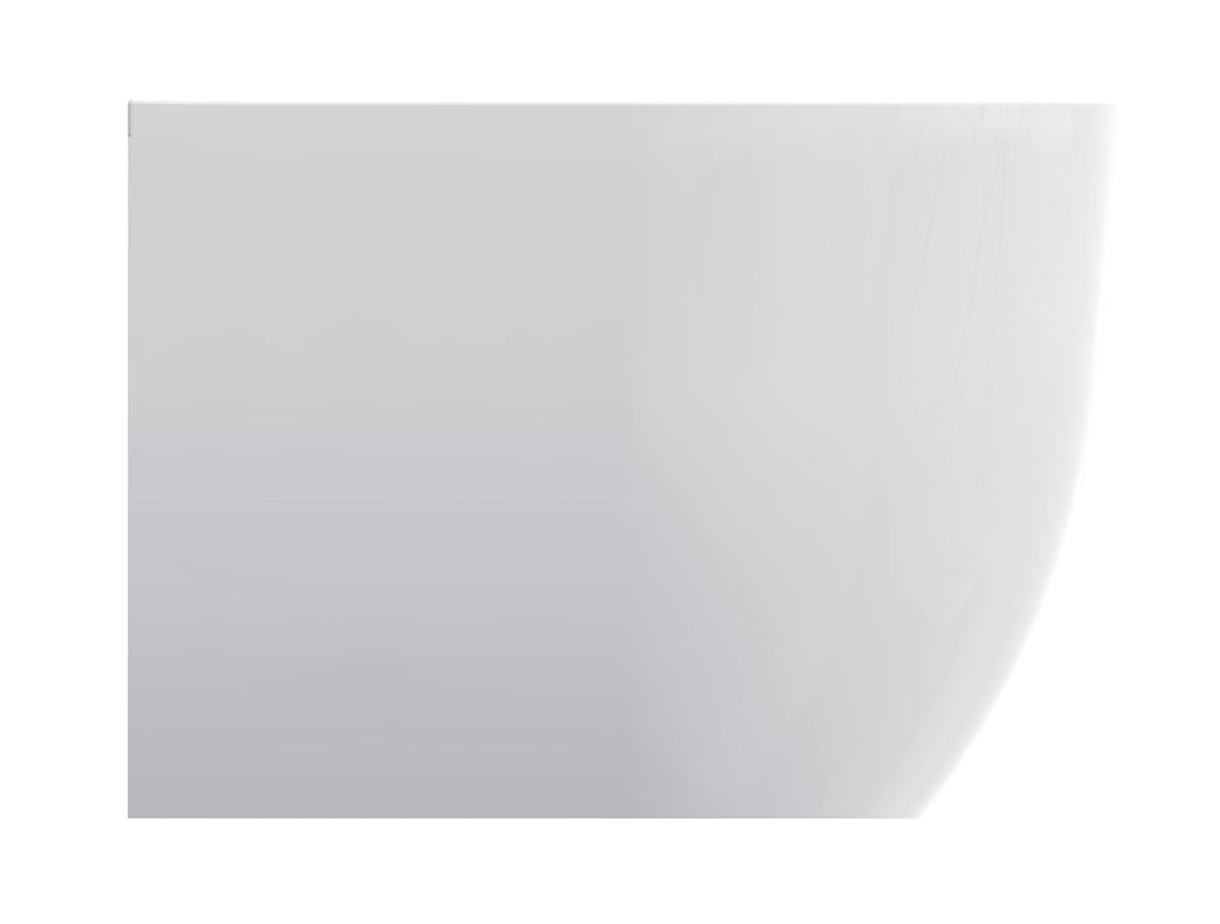 Zenn Halfvrijstaand Bad Wiesbaden 180x80 cm met Afvoer Mat Wit Bad Sanitairluxe