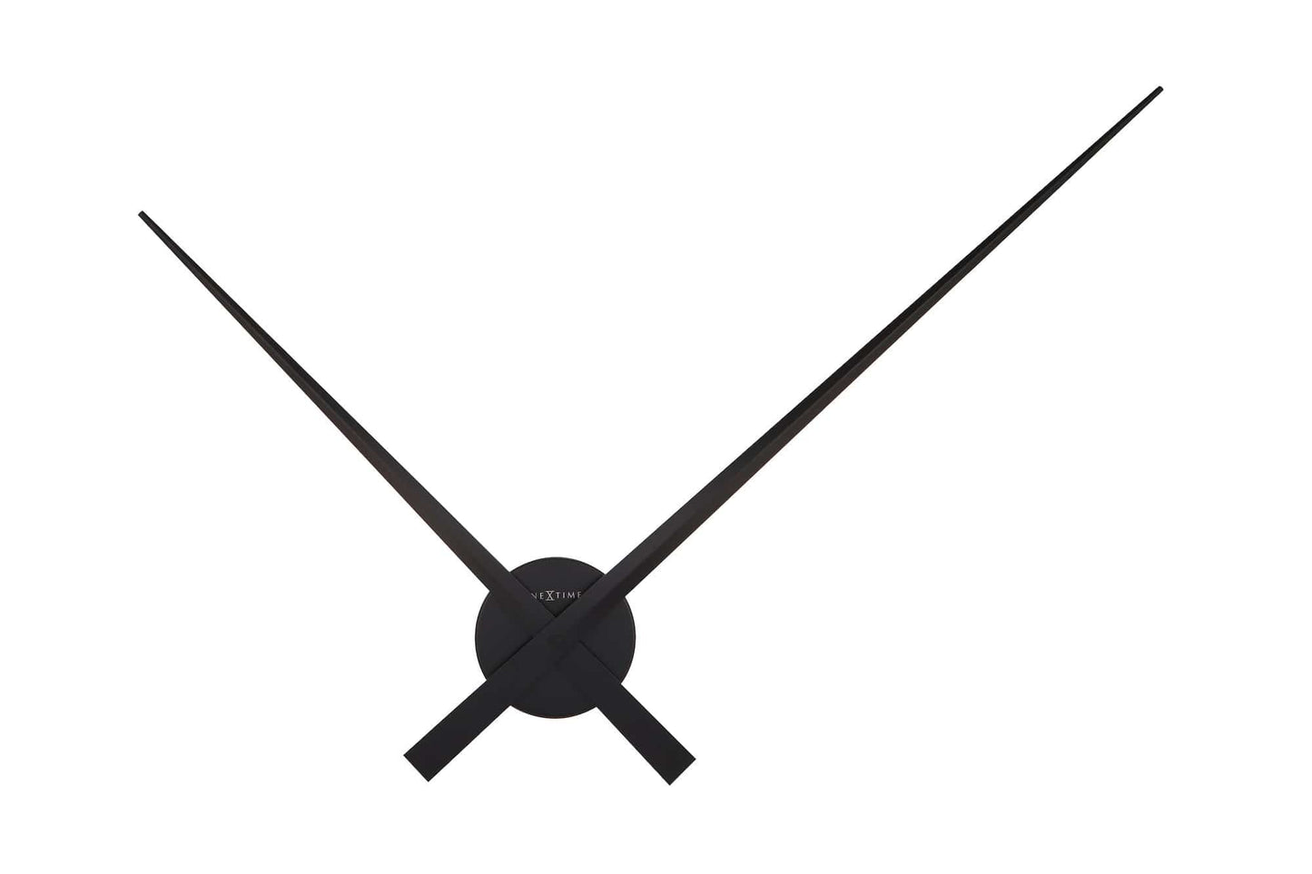 Large wall clock - 85 cm - Aluminum - 'Hands' Black Black Wall clock NeXtime Clocks