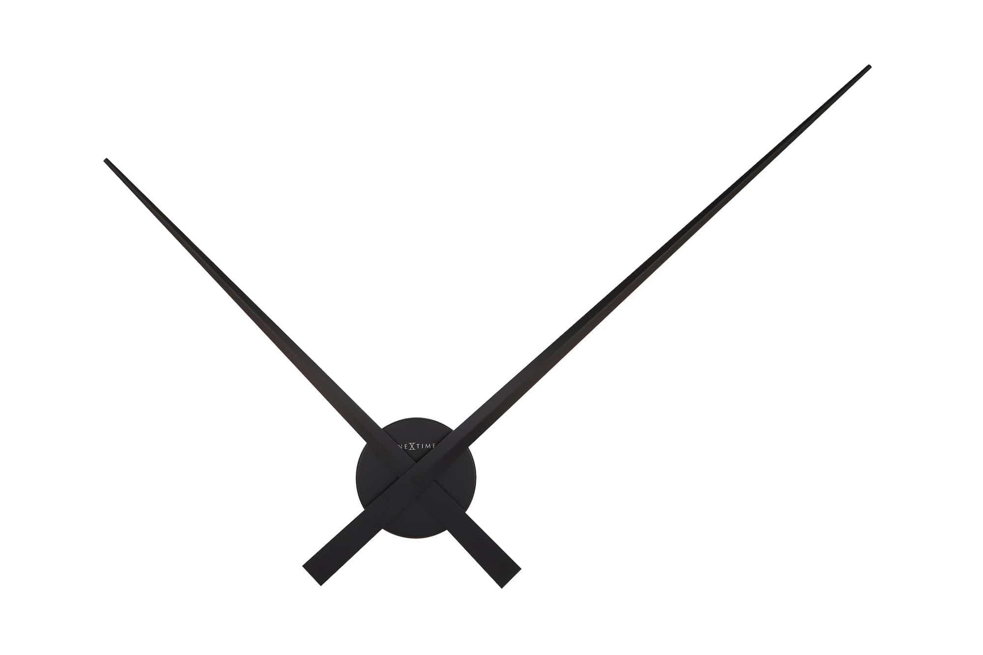 Large wall clock - 85 cm - Aluminum - 'Hands' Black Black Wall clock NeXtime Clocks