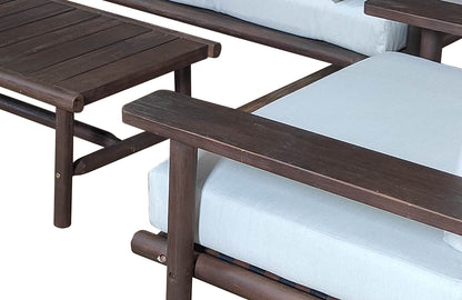 Droppery Laruna Loungeset - Hout Acacia Vintage Donker Teak Look -