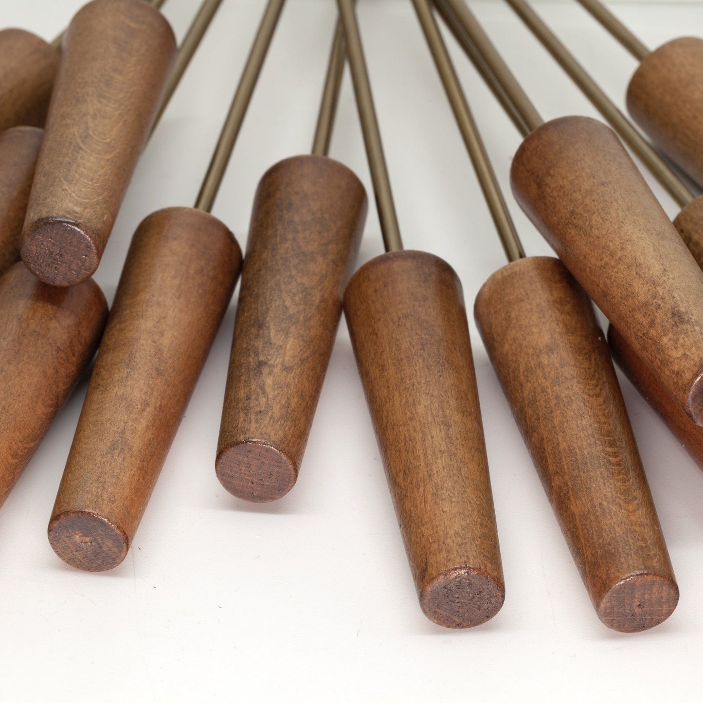 Large Wall clock 58cm - Silent - Wood/Stainless Steel - "Plug-Inn" Wall clock NeXtime Clocks