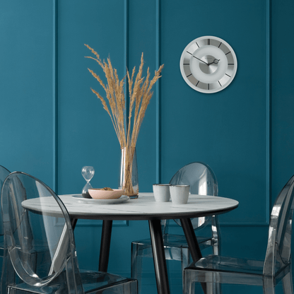 Wall clock - 31 cm - Metal - Glass - 'Retro' Wall clock NeXtime Clocks