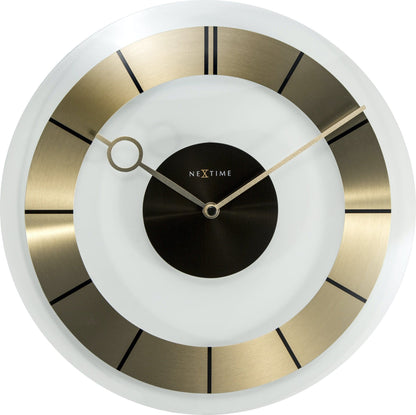 Wall clock - 31 cm - Glass - 'Retro' Wall clock NeXtime Clocks