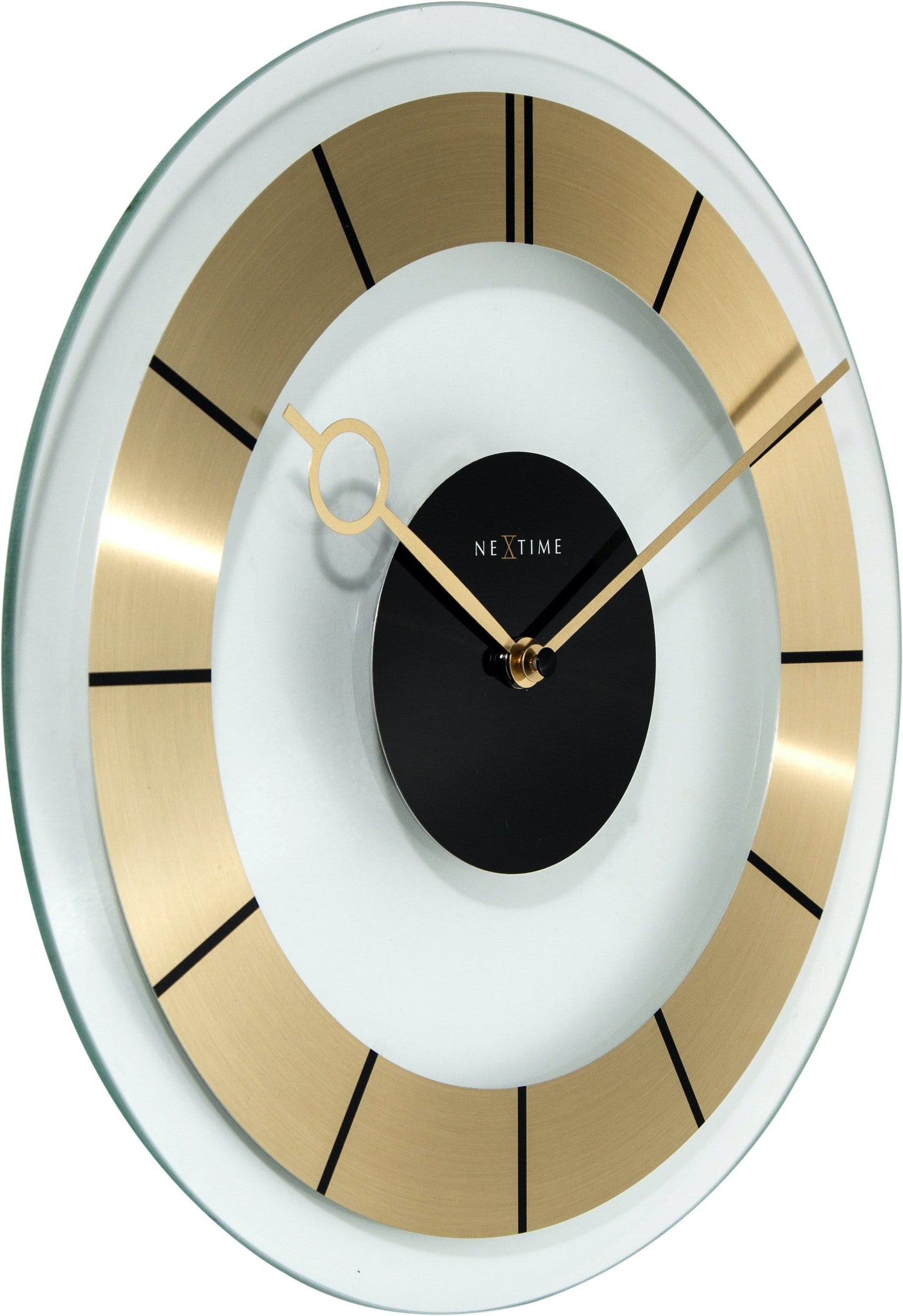 Wall clock - 31 cm - Glass - 'Retro' Wall clock NeXtime Clocks