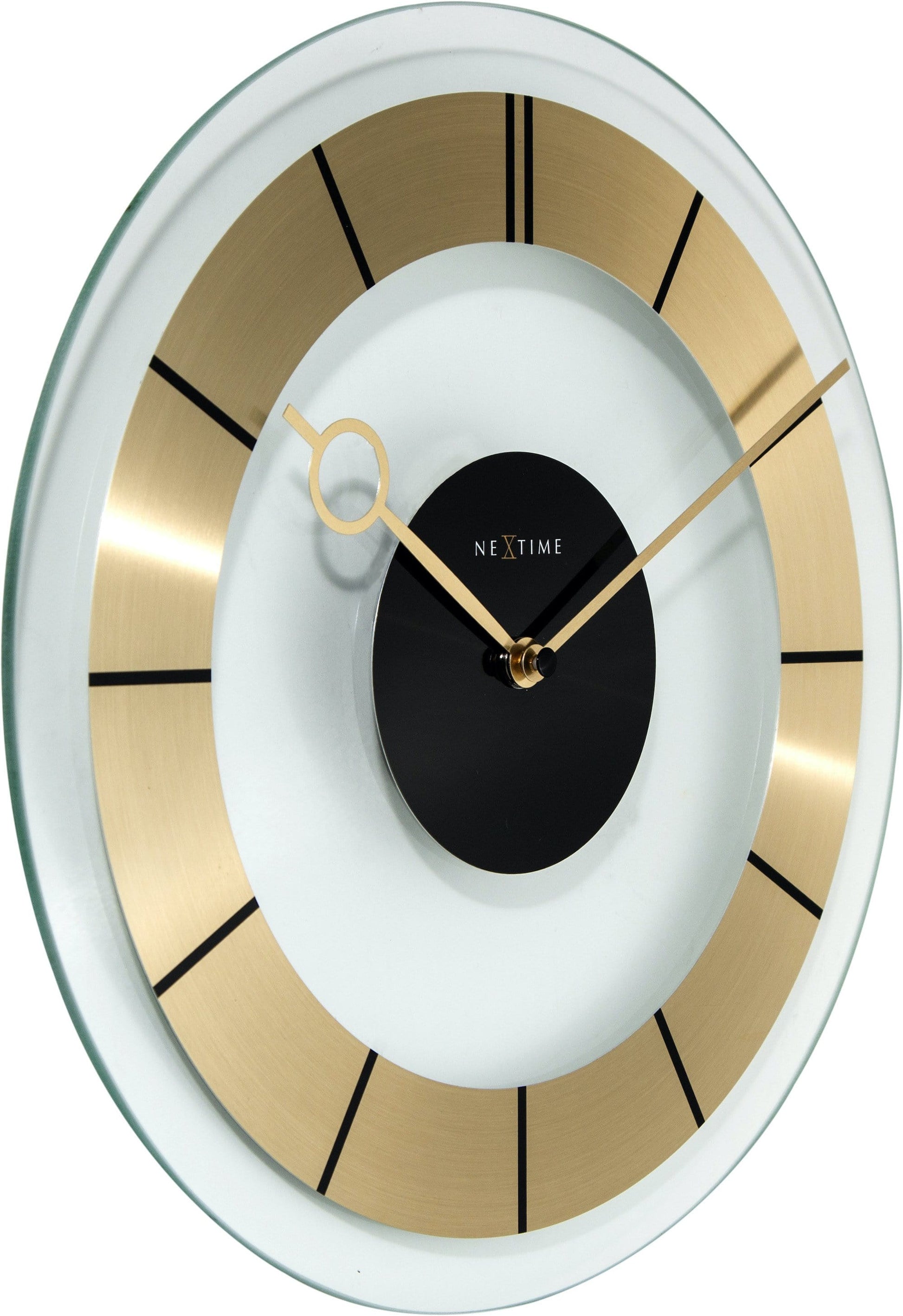 Wall clock - 31 cm - Glass - 'Retro' Wall clock NeXtime Clocks