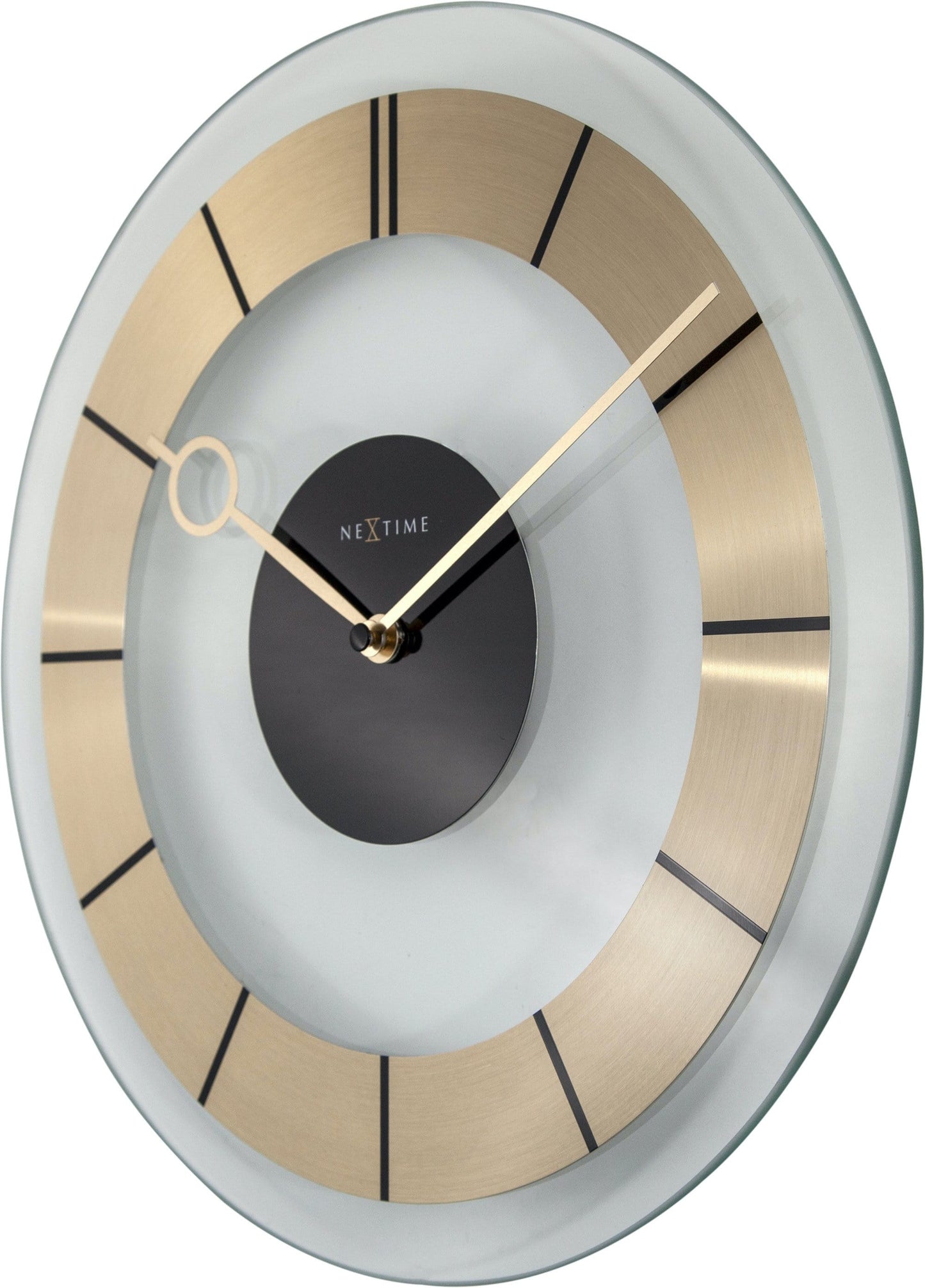 Wall clock - 31 cm - Glass - 'Retro' Wall clock NeXtime Clocks