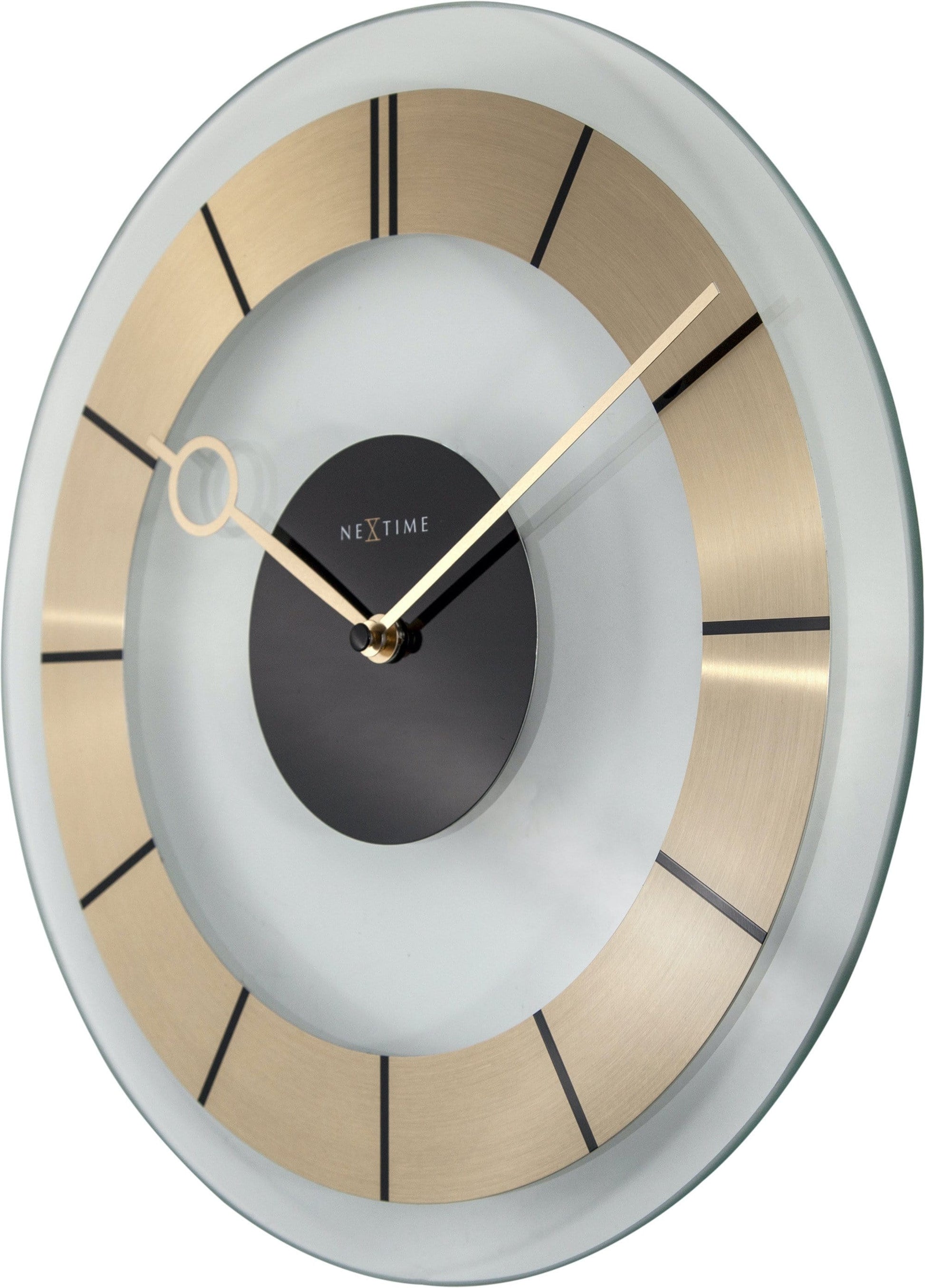 Wall clock - 31 cm - Glass - 'Retro' Wall clock NeXtime Clocks