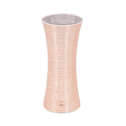 Housevitamin Vaas - Disco - Glas - Roségoud - 12,5x12,5x30cm - Home & Garden > Decor > Vases