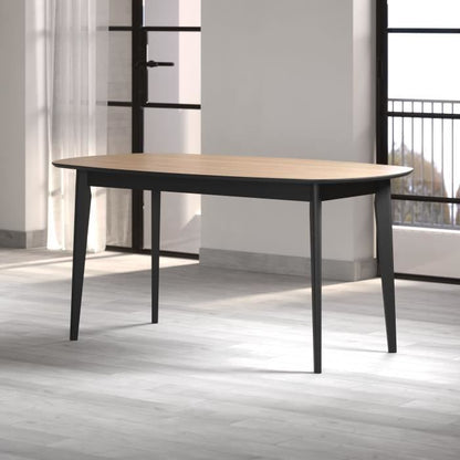 TRENDTEAM Eettafel - Ronin - Eiken - Ovaal - MDF - Modern - 8 personen - 160 x 77 x 90 cm - Trendteam -