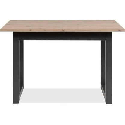 DENVER Denver 80B uitschuifbare tafel - 120-160 x 75 x 80 cm - Artisan eiken / antraciet decor - 1 verlengstuk van 40 cm inbegrepen - 8 personen -