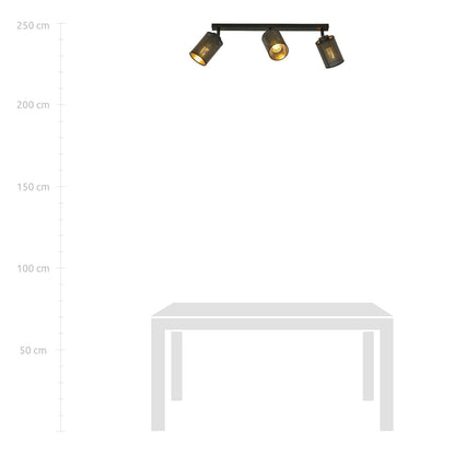 Droppery BRONX 3 ZWART - Home & Garden > Lighting > Lamps