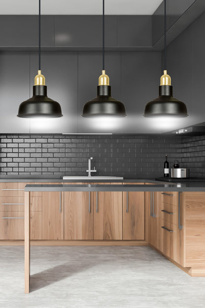 HANGLAMP IBOR 3 ZWART Droppery