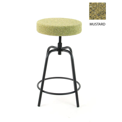 Workliving Werkwoonkruk Laag Rond - Society Boucle Mosterd - Furniture > Chairs