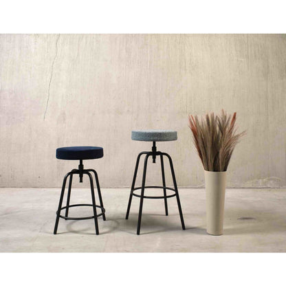 Workliving Werkwoonkruk Laag Rond - Society Boucle Mosterd - Furniture > Chairs