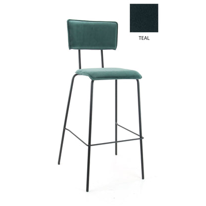 Workliving Werkwoonkruk Hoog Bo - Fluweel Aarde Teal - Furniture > Chairs