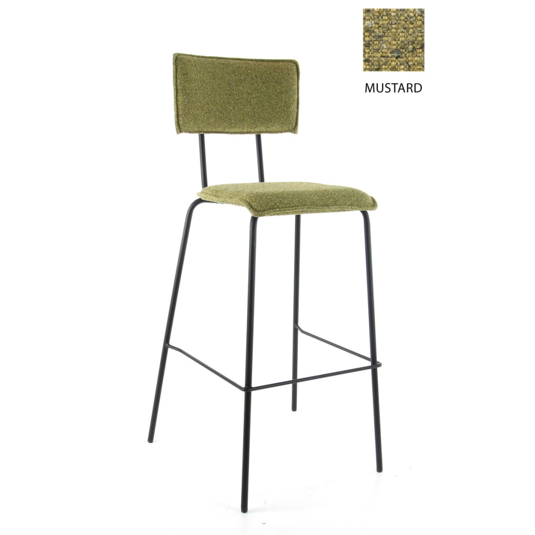 Workliving Werkwoonkruk Hoog Bo Society - Boucle Mosterd - Furniture > Chairs
