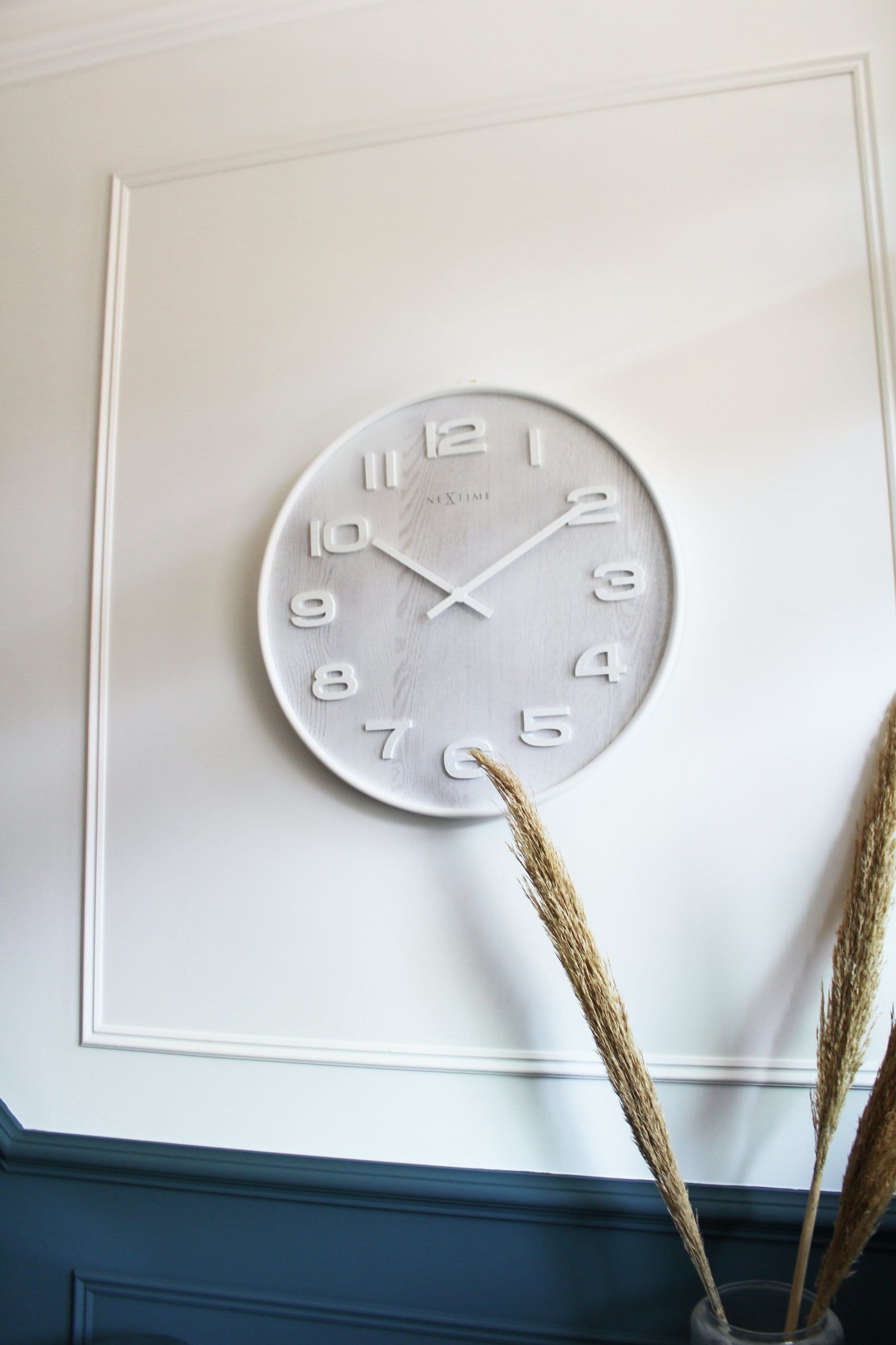 Wall clock - 35 cm - Wood - 'Wood Wood Medium' Wall clock NeXtime Clocks