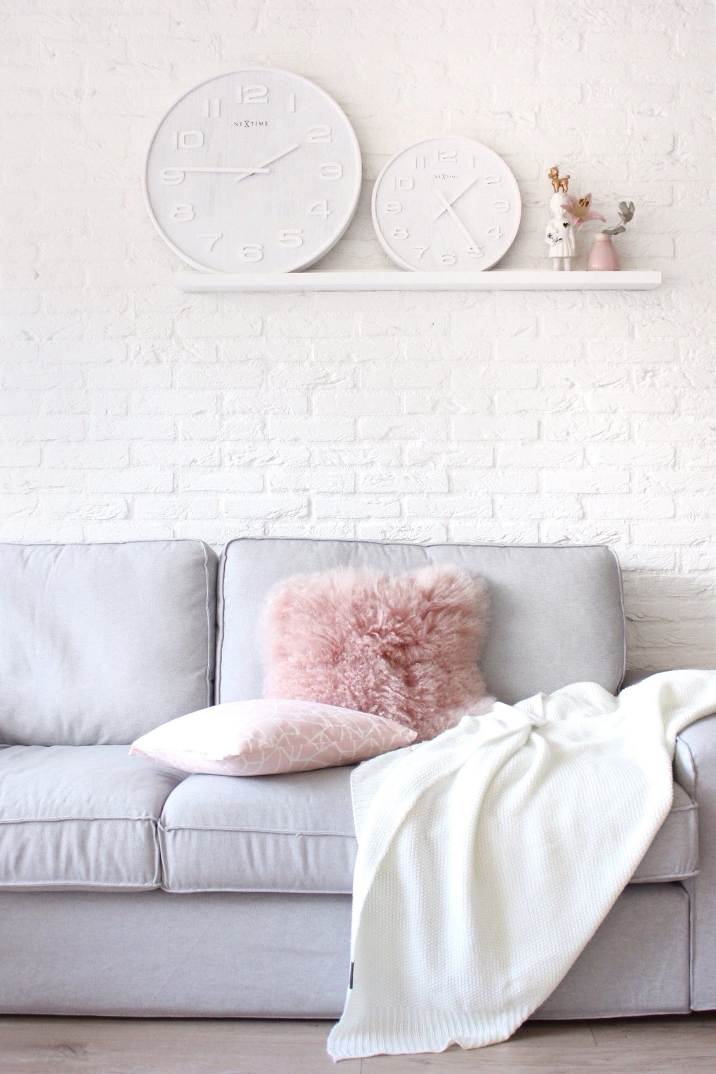 Wall clock - 35 cm - Wood - 'Wood Wood Medium' Wall clock NeXtime Clocks