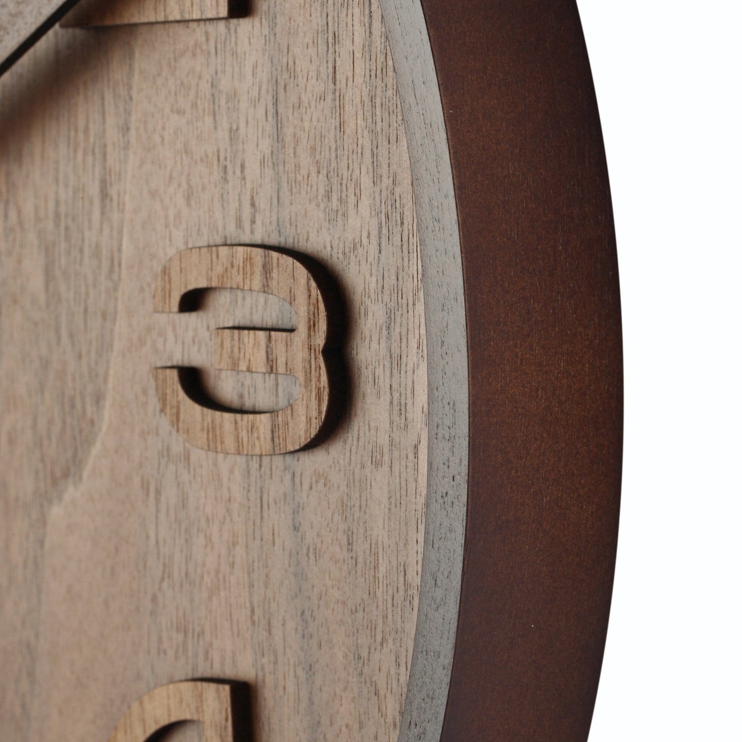 Wall clock - 35 cm - Wood - 'Wood Wood Medium' Wall clock NeXtime Clocks