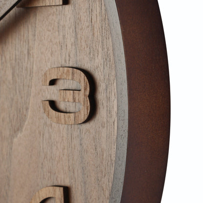 Wall clock - 35 cm - Wood - 'Wood Wood Medium' Wall clock NeXtime Clocks